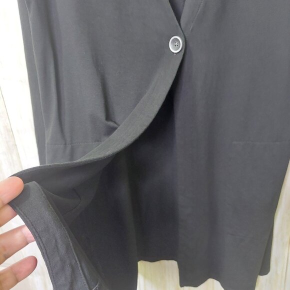 J. Jill Wearever Collection Women's XS Black Cardigan With Pockets Single Button - Picture 6 of 12